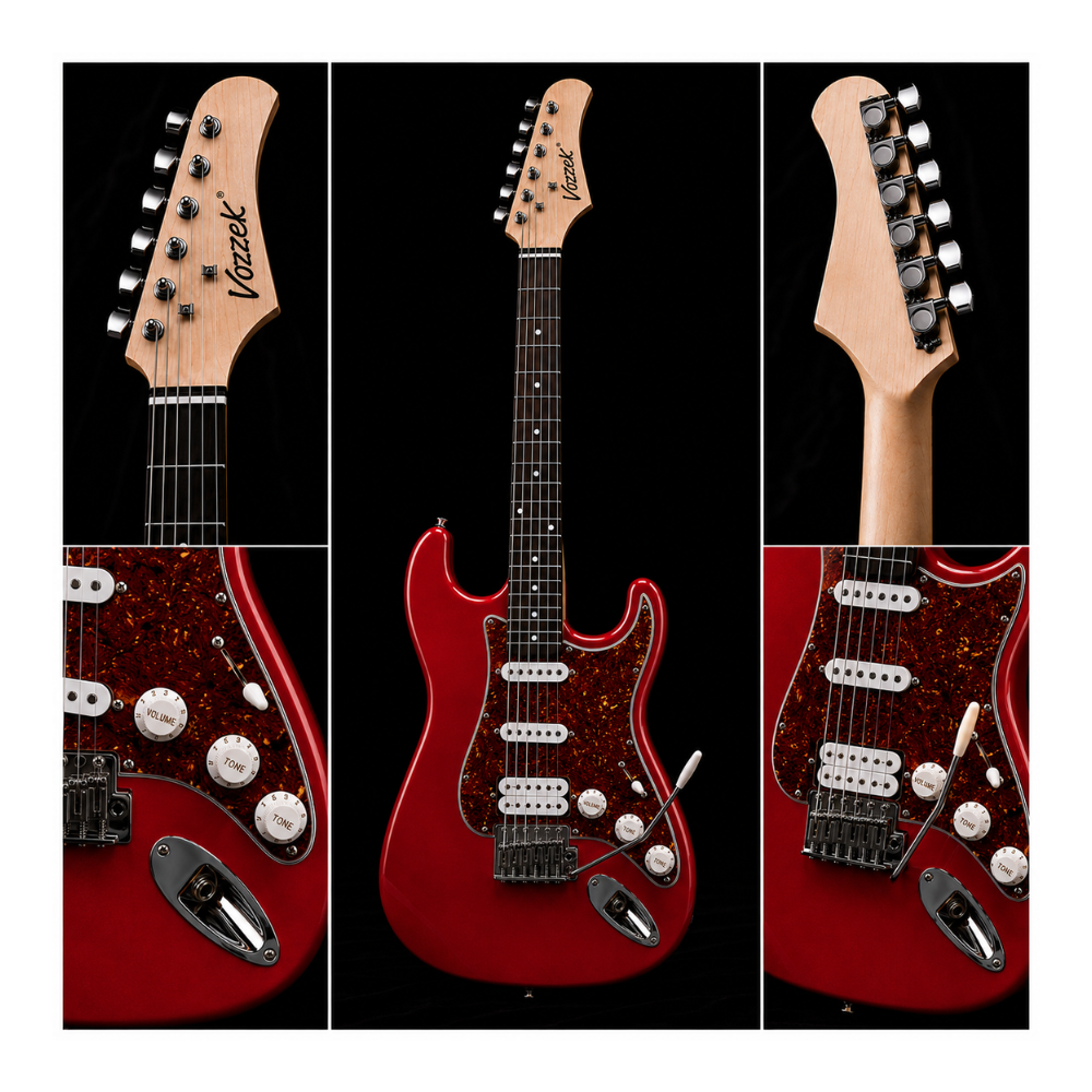 GUITARRA ELÉCTRICA STRATOCASTER TAMAÑO ADULTO RED RD - 4