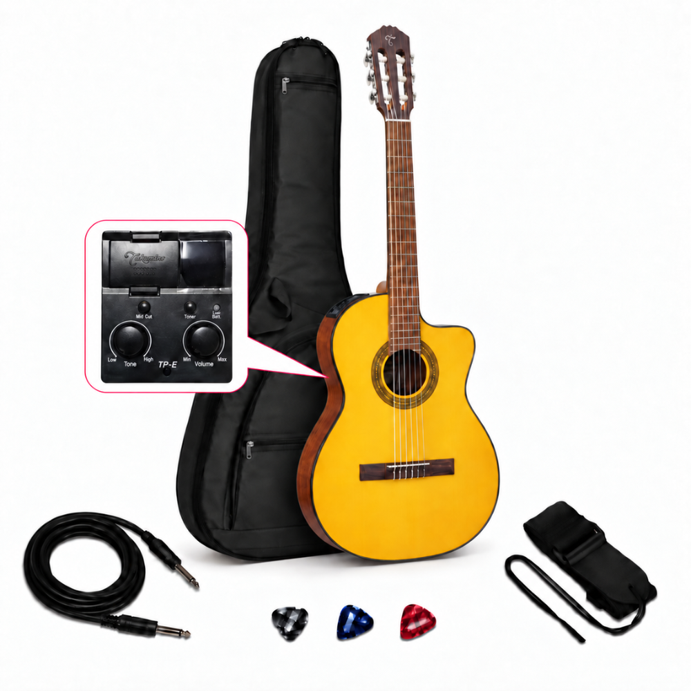 GUITARRA ELECTROACUSTICA GC1CE NATURAL PACK - 1