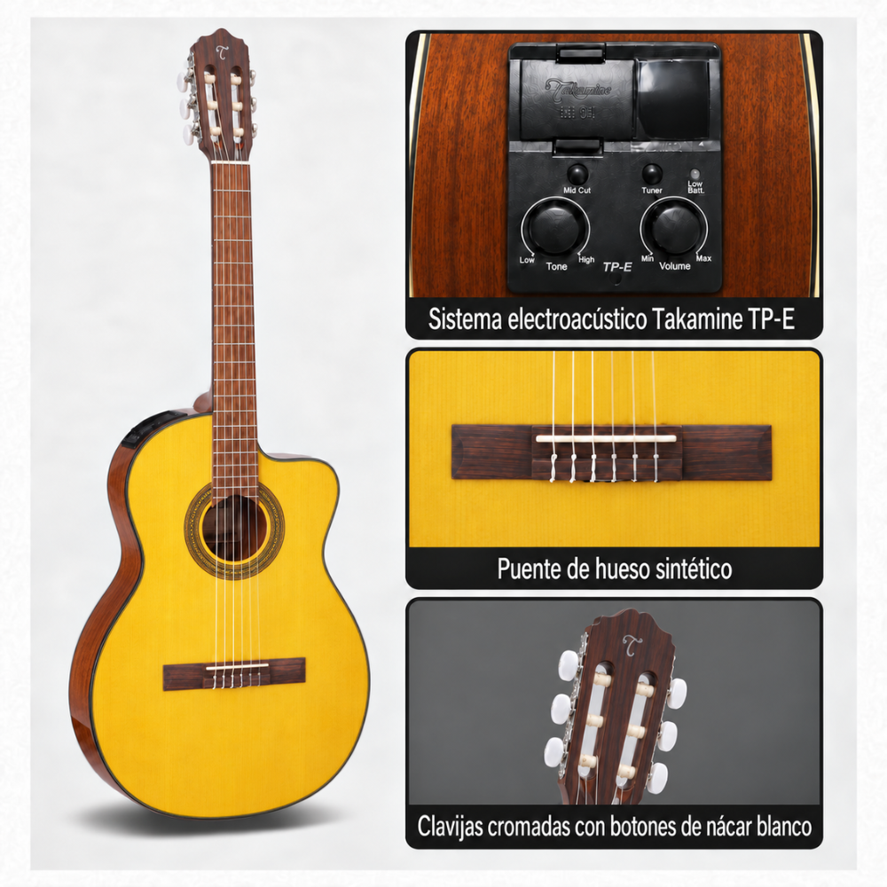 GUITARRA ELECTROACUSTICA GC1CE NATURAL PACK - 2