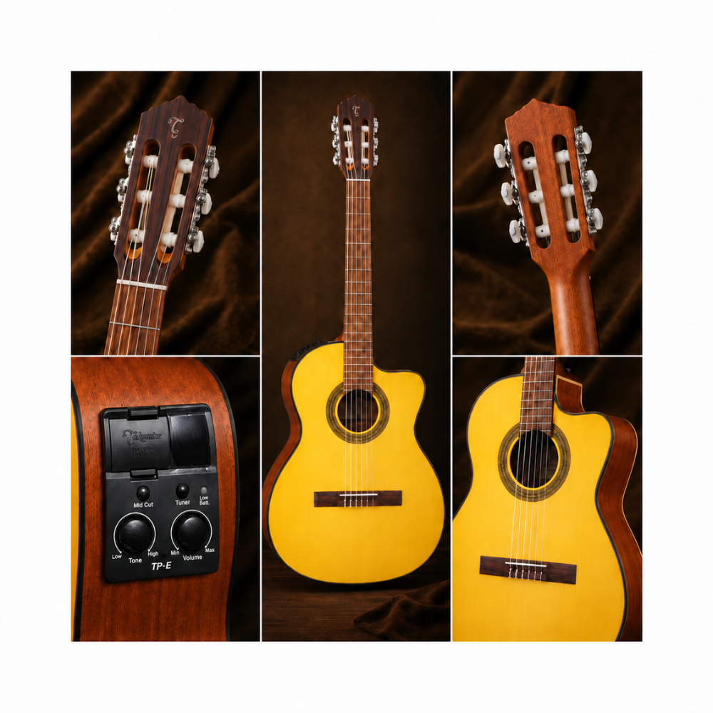 GUITARRA ELECTROACUSTICA GC1CE NATURAL PACK - 5