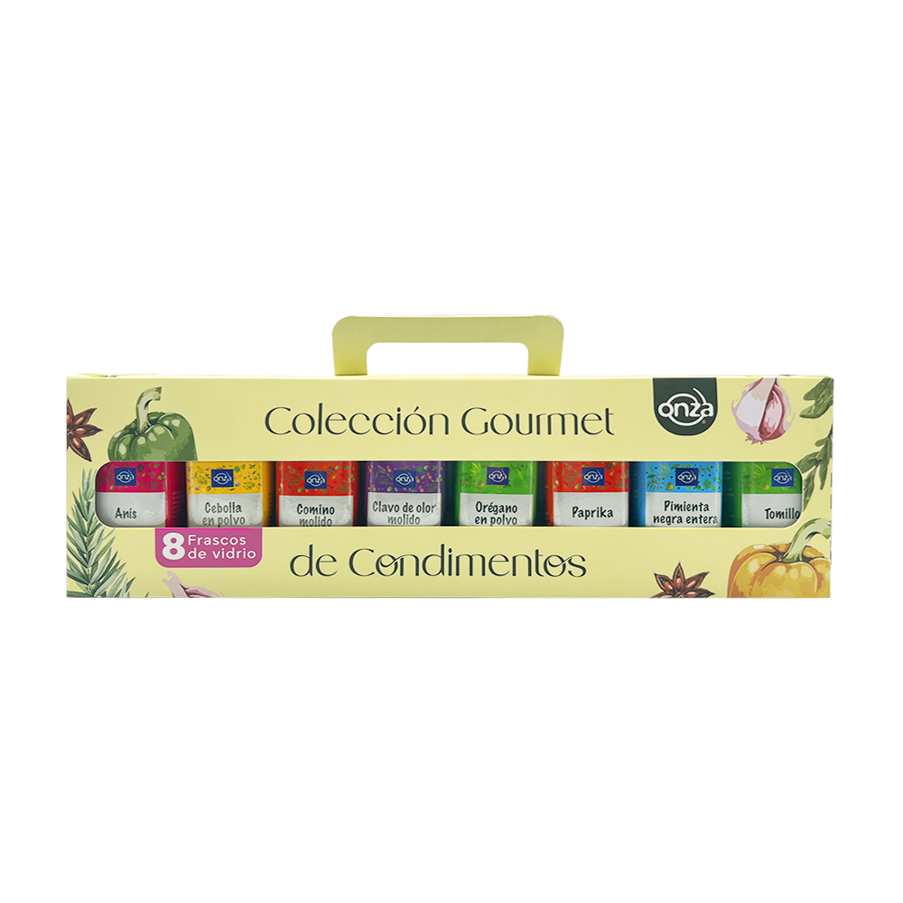 Colección Gourmet 1 Condimentos Onza Pack- 8 Frascos - 1