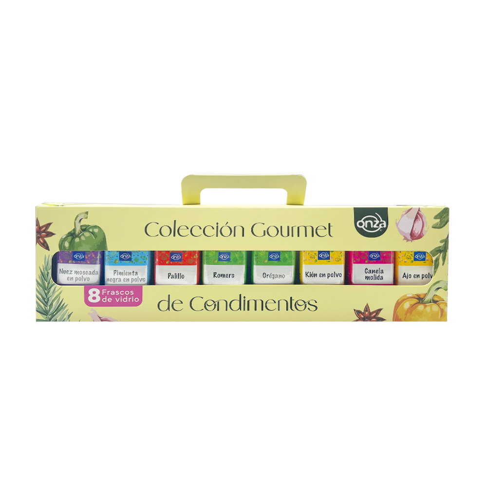 Colección Gourmet 2 Condimentos Onza Pack- 8 Frascos - 1