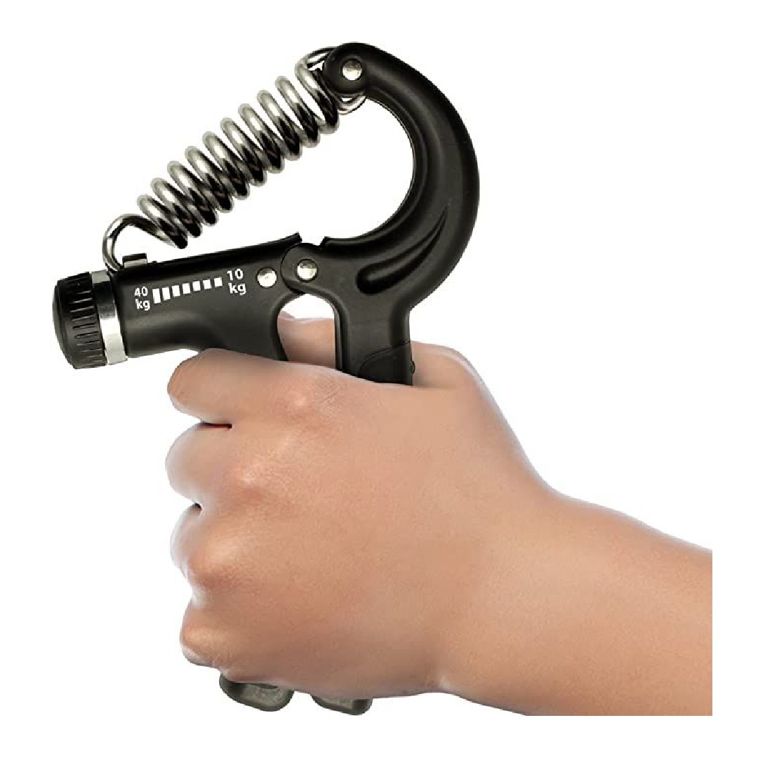 HAND GRIPPER EJERCITADOR DE MANOS AJUSTABLE 10-40 KG NEGRO TODO FIT - 1