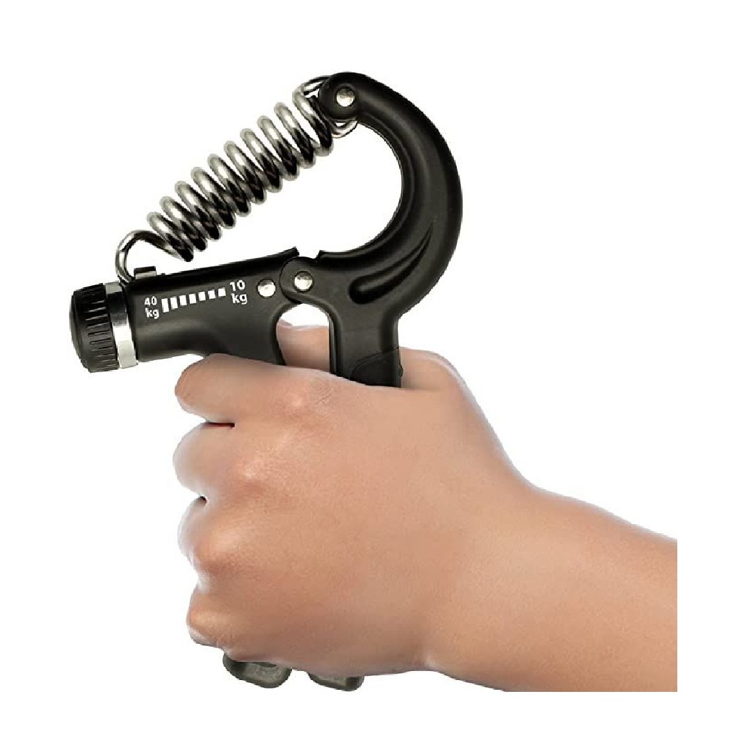 HAND GRIPPER EJERCITADOR DE MANOS AJUSTABLE 10-40 KG NEGRO TODO FIT - 5