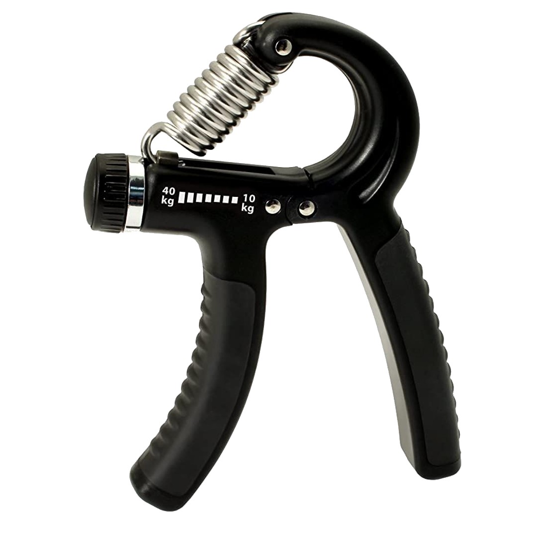 HAND GRIPPER EJERCITADOR DE MANOS AJUSTABLE 10-40 KG NEGRO TODO FIT - 6