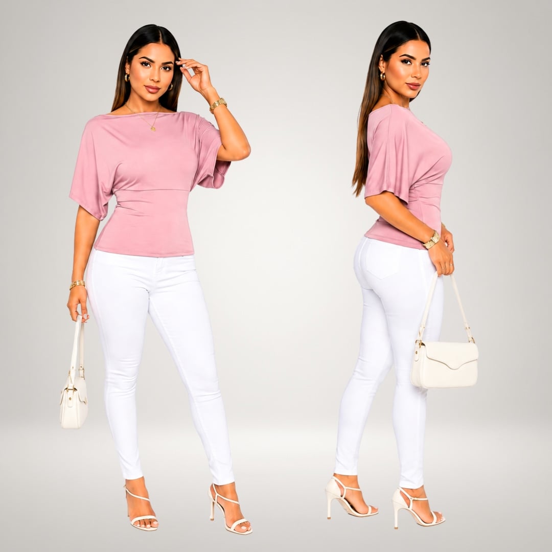 BLUSA CAMILA LOOK SOFISTICADO DOBLE SUPLEX - 2