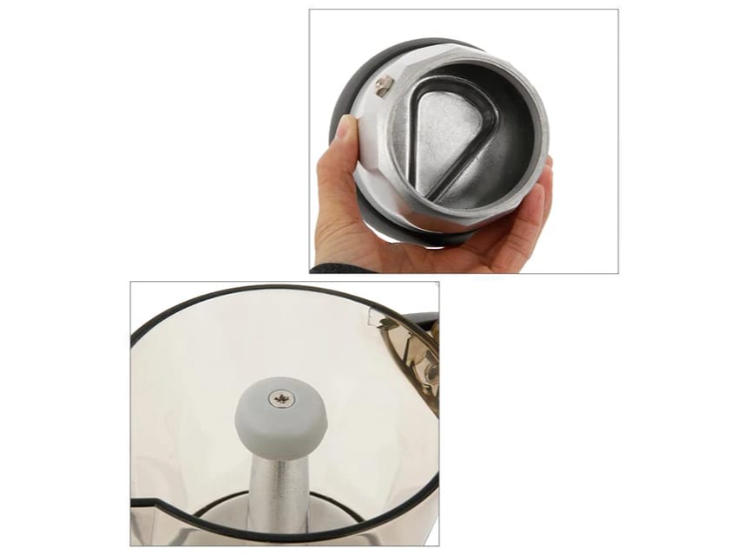 CAFETERA MOKA ELÉCTRICA 6 TAZAS ACRÍLICO Y ALUMINIO PLATEADO - 2