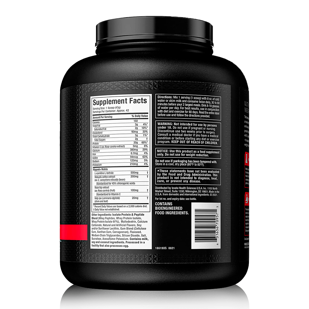 Menue Ripped Ripley - NITRO TECH RIPPED 4LB