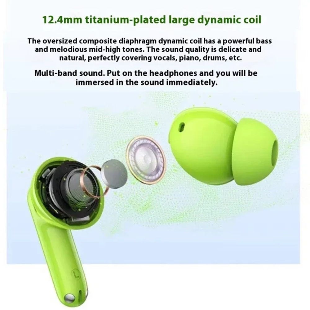 AUDIFONOS REALME BUDS T200 V.B 5.4 VERDE - 2