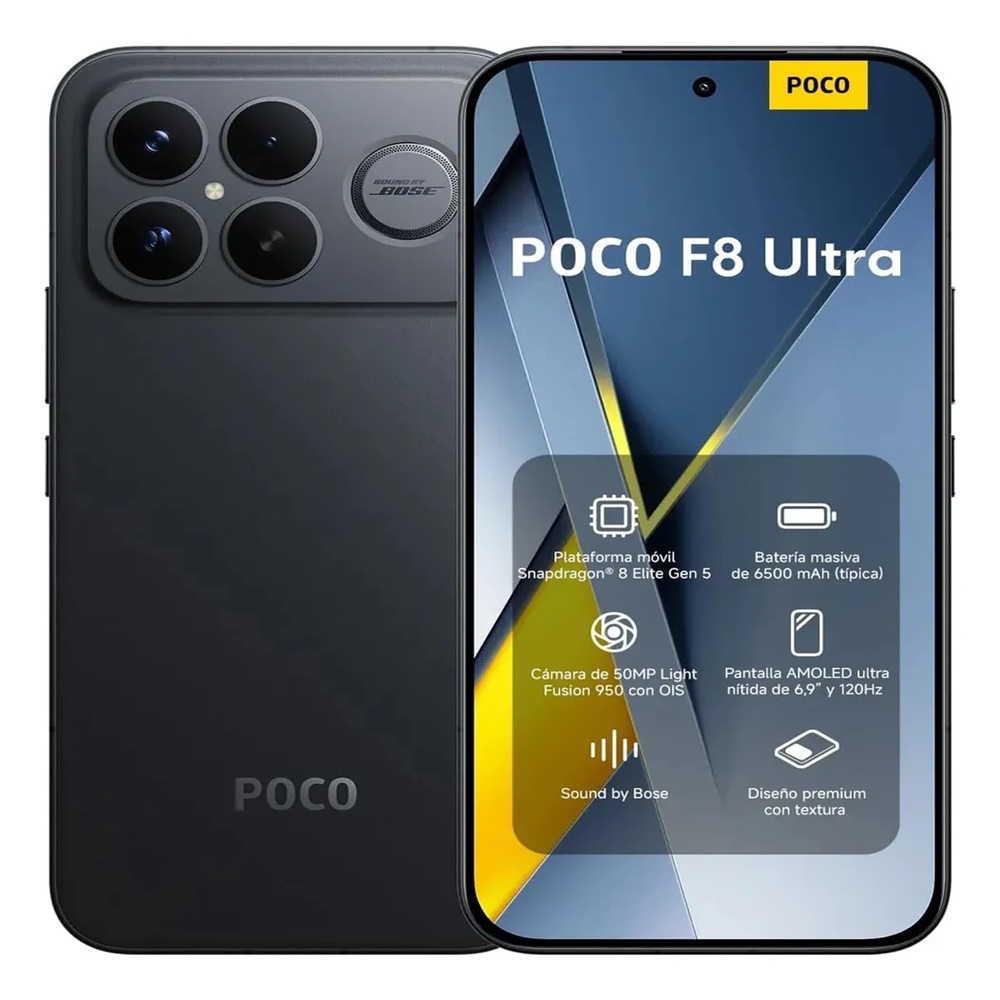 XIAOMI POCO F8 ULTRA 16GB RAM 512GB ROM COLOR NEGRO CON MICA HIDROGEL - REGISTRADO - 5