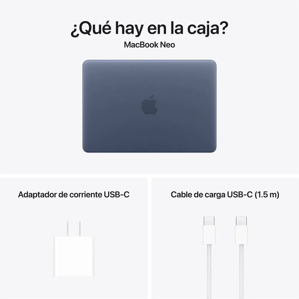MACBOOK NEO 13” A18 PRO 8GB RAM  256GB TECLADO INGLES - INDIGO - 7