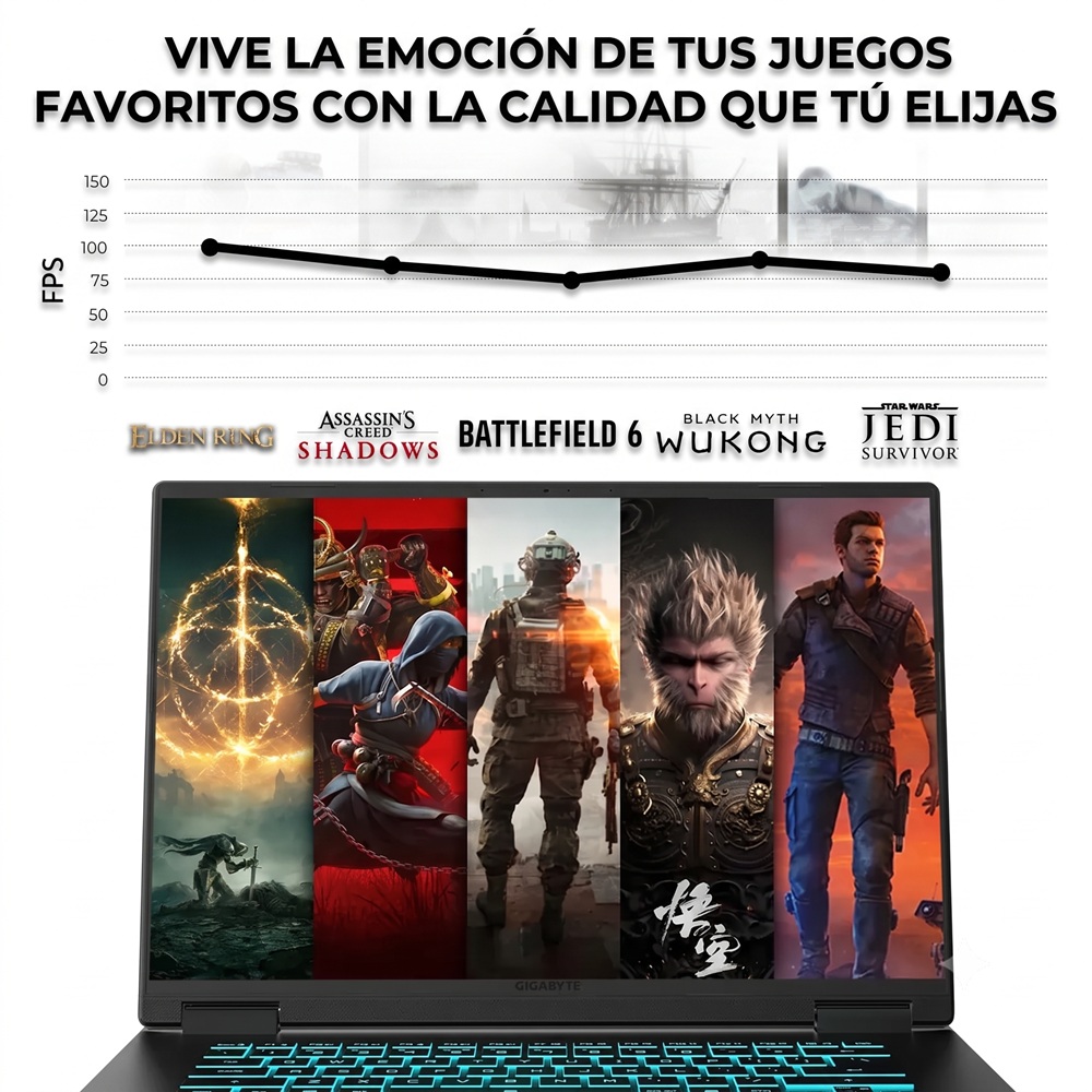 LAPTOP GAMER GIGABYTE GAMING A16 NVIDIA GEFORCE RTX 5060 8GB INTEL CORE I7 13620H 16GB DDR5 1TB SSD - 4