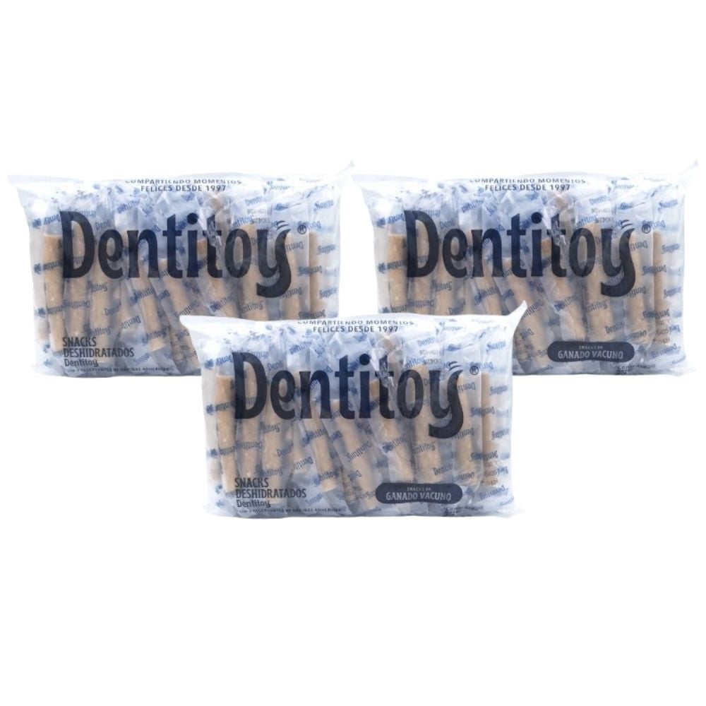 SNACKS DE VACUNO DENTITOY BOLSA 40 UNID PACK X 3 - 1