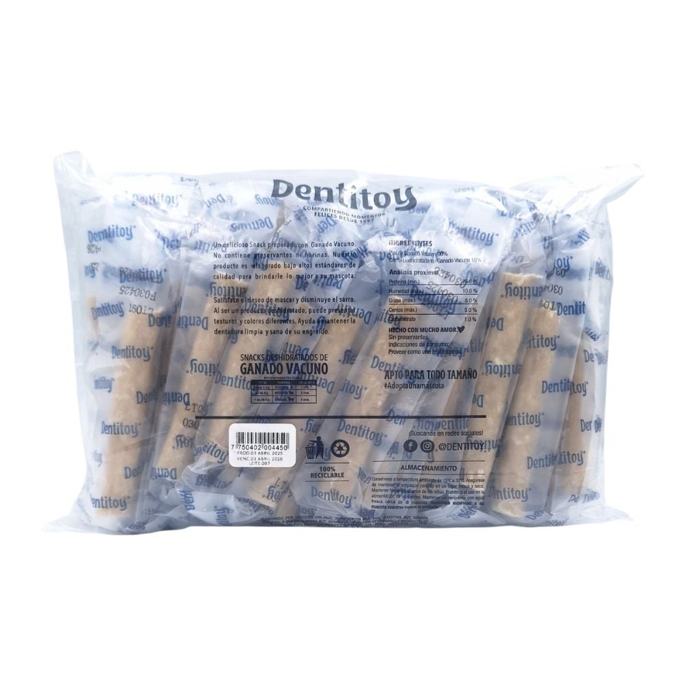 SNACKS DE VACUNO DENTITOY BOLSA 40 UNID PACK X 3 - 2