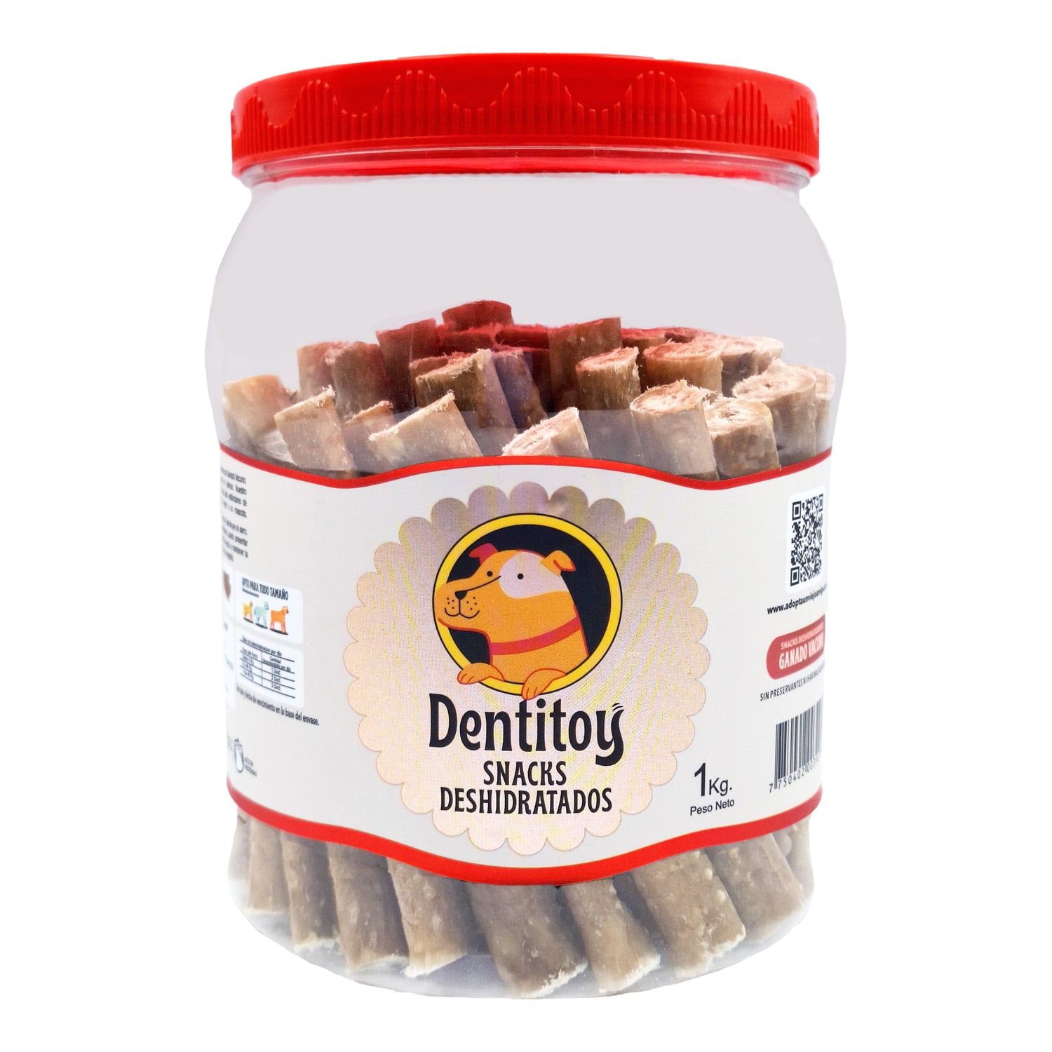 SNACKS DE VACUNO DENTITOY FRASCO 1 KG PACK X3 - 2