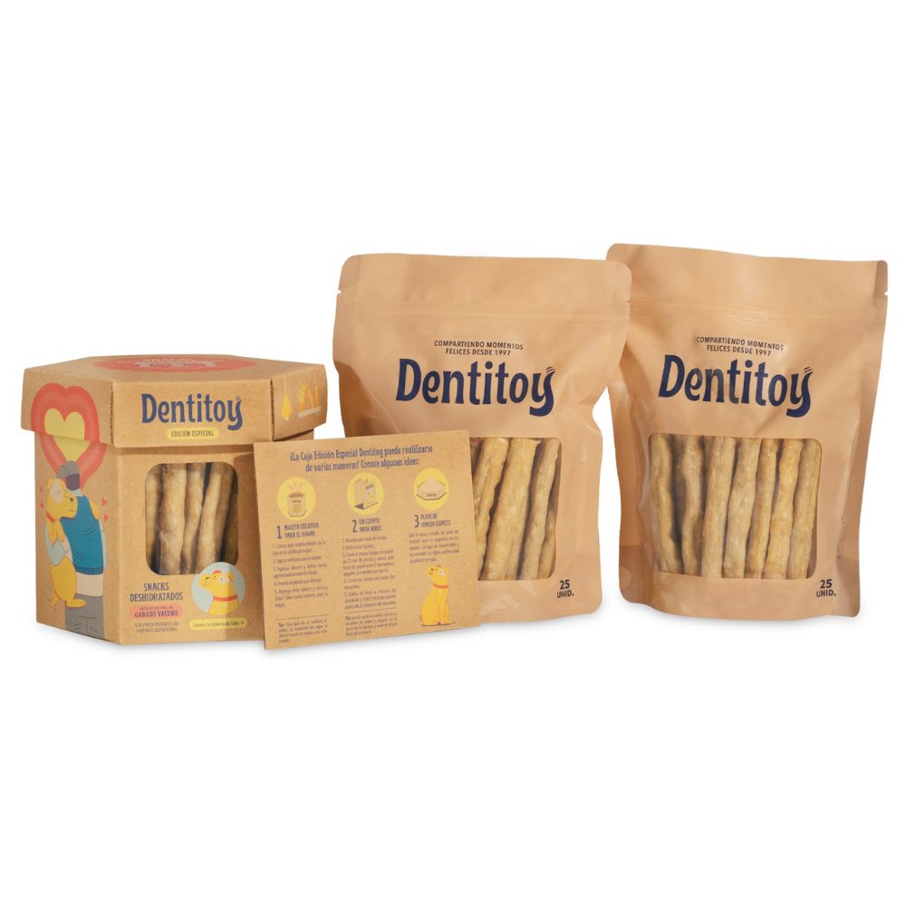 DENTIBOX DE VACUNO DENTITOY CAJA 50 UNID PACK X 3 - 3