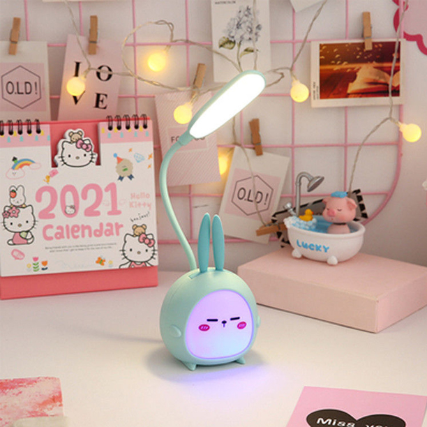 LÁMPARA ESCRITORIO VERDE KAWAII PLEGABLE - 6