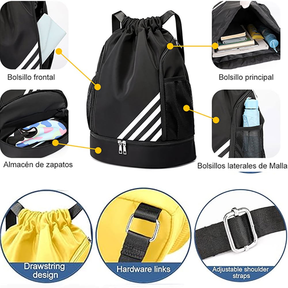 BOLSA DEPORTIVA CON CORDÓN - 5