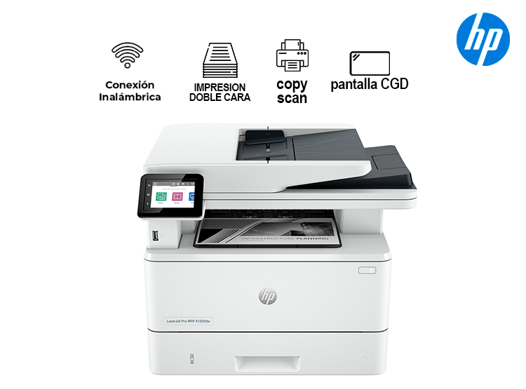 Impresora Multifuncional HP LaserJet Pro 4103fdw Monocromática - 1
