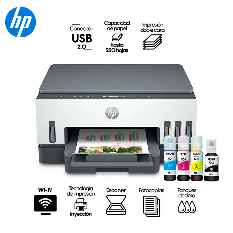 IMPRESORA MULTIFUNCIONAL HP SMART TANK 720 - 1