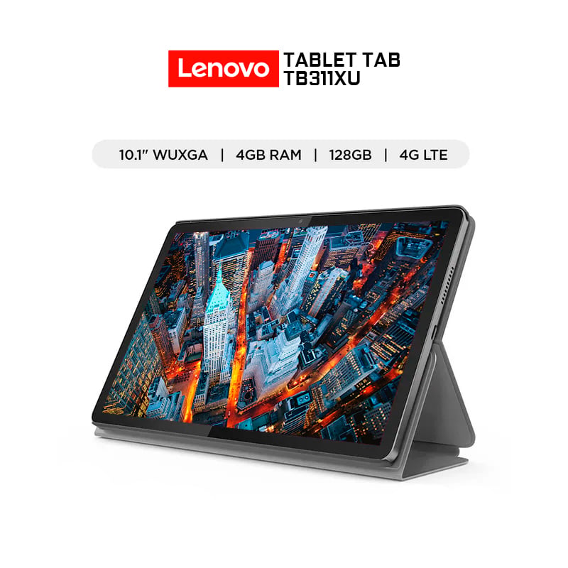 TABLET LENOVO TAB 101 TB311XU 4G LTE 128GB EMMC 4GB RAM+FOLIO CASE-ZAEJ0105PE - 1