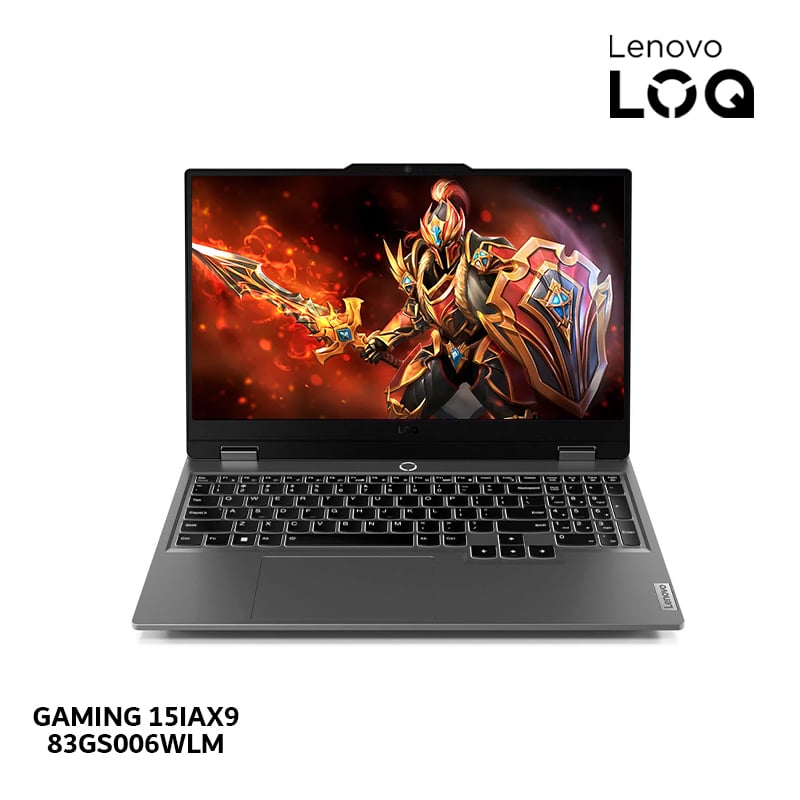 LAPTOP LENOVO LOQ 15IAX9, CI5-12450HX, 8GB RAM/ 512GB SSD/ 15.6” FHD/ RTX 3050 6GB - 83GS006WLM - 2