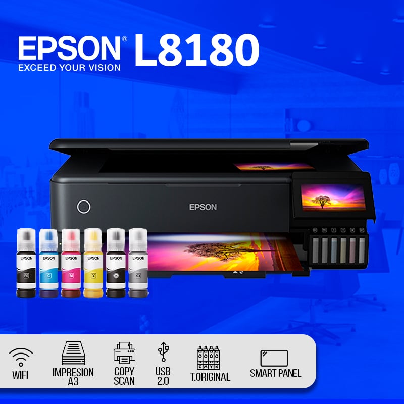 IMPRESORA MULTIFUNCIONAL ECOTANK L8180 A3 FOTOGRÁFICA - 2
