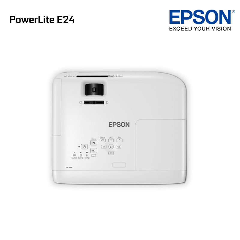 PROYECTOR EPSON POWERLITE E24 XGA 1024X768 3600 LUMENS 3LCD V11HB51021 - 3