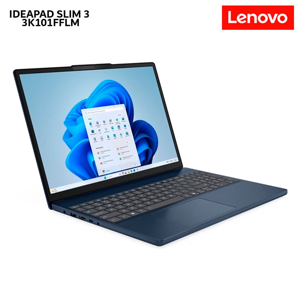 LAPTOP LENOVO IDEAPAD SLIM 3 15IRH10 C I7-13620H, 16GB RAM, 512GB SSD, 15.3' WUXGA IPS - 83K101FFLM - 3