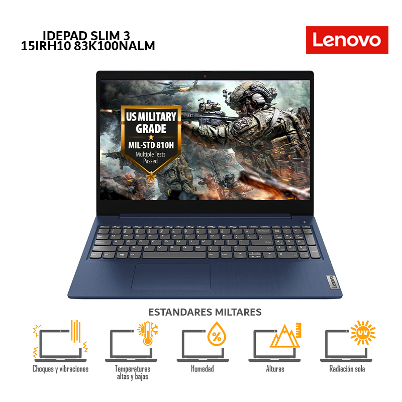 LAPTOP LENOVO IDEAPAD SLIM 3 15IRH10, CI7-13620H, 16GB RAM, 1TB SSD, 15.3' WUXGA-83K100NALM - 6