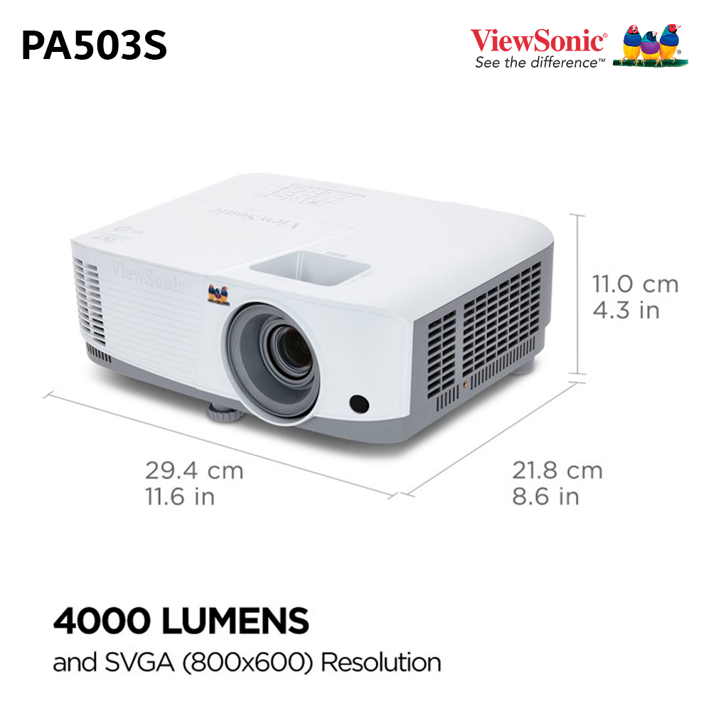 PROYECTOR VIEWSONIC PA503S SVGA 3800 LÚMENES HDMI VGA DLP - 1