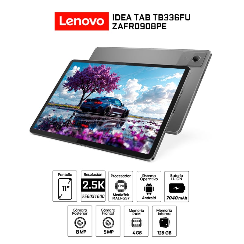 TABLET LENOVO IDEA TAB 11 128GB 8GB RAM LUNA GREY + TECLADO CON SOPORTE + LÁPIZ - 1