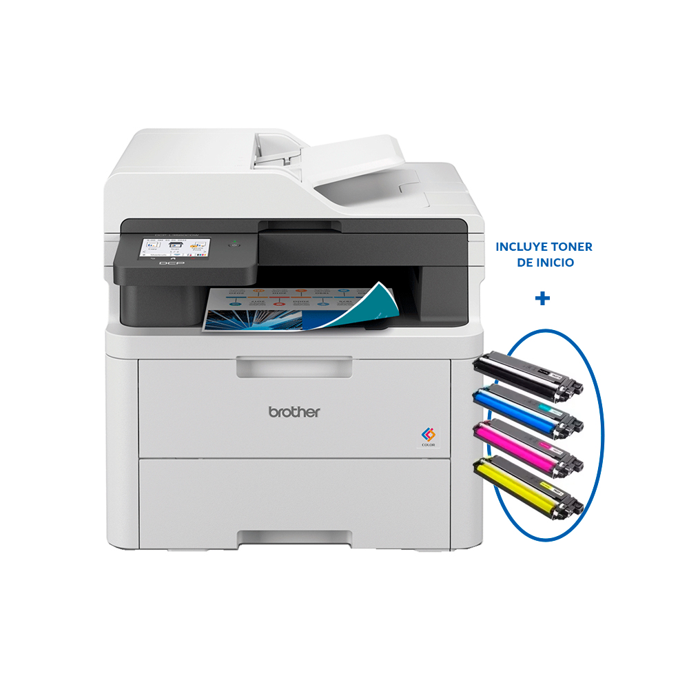 MULTIFUNCIONAL BROTHER DCP-L3560CDW COLOR LED WIFI DÚPLEX - 1