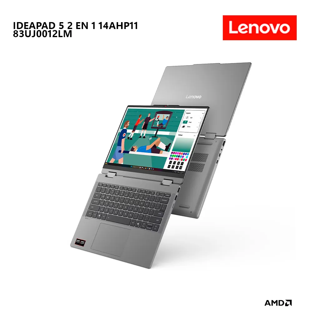 LAPTOP LENOVO IDEAPAD 5 2 EN 1 14AHP11 RYZEN 7 250 16GB RAM 512GB SSD 14' WUXGA-83UJ0012LM - 5