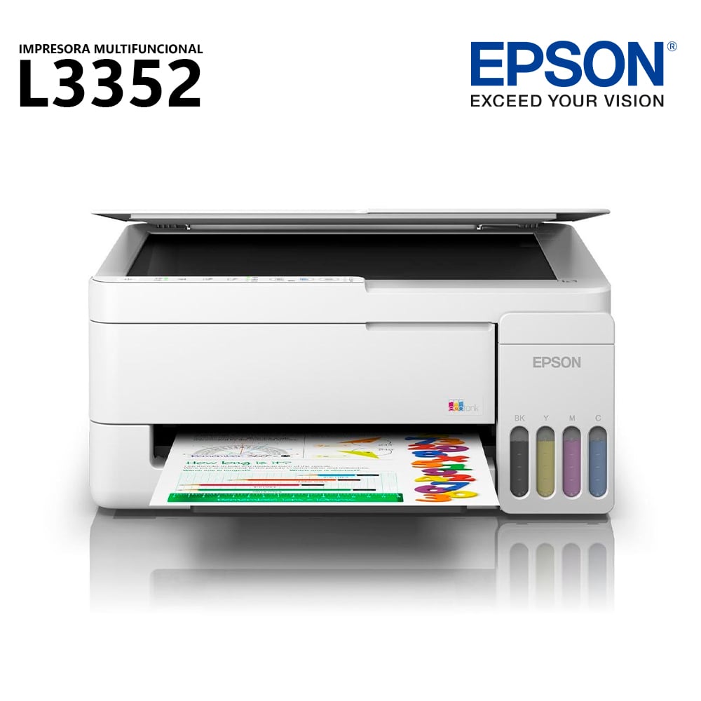 IMPRESORA MULTIFUNCIONAL EPSON L3352 WI-FI BLANCA - 2