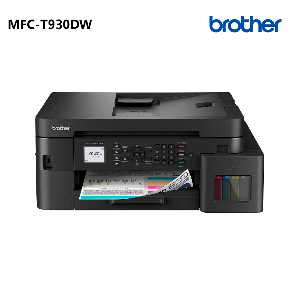 IMPRESORA MULTIFUNCIONAL BROTHER MFC-T930DW WIRELESS / RED / DUPLEX - 2