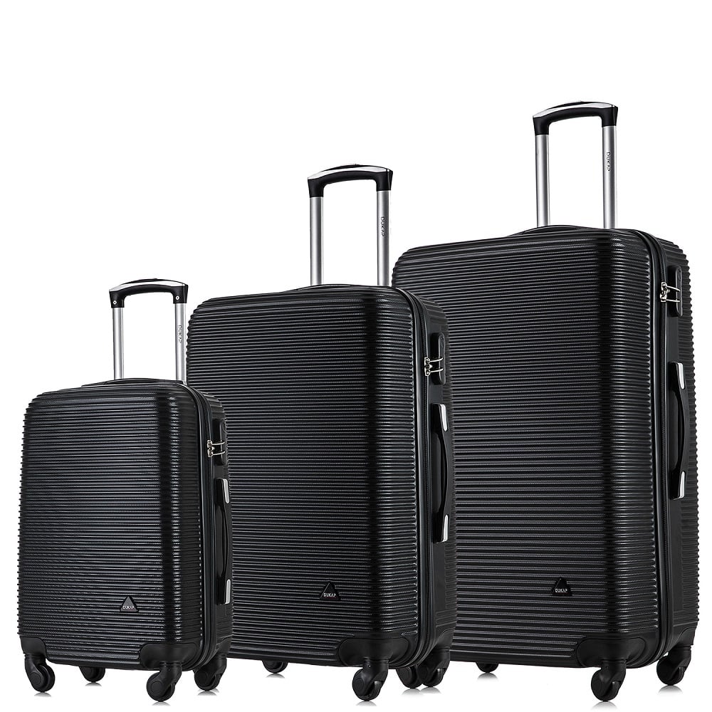 MALETA VIAJE DUKAP ROYAL NEGRO SET DE 3 RYJN - 1