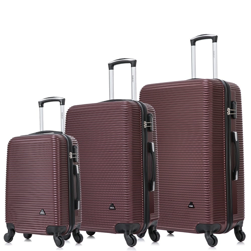 MALETAS DE VIAJE SET DE 3 ROYAL VINO OSCURO - RYJV - 1