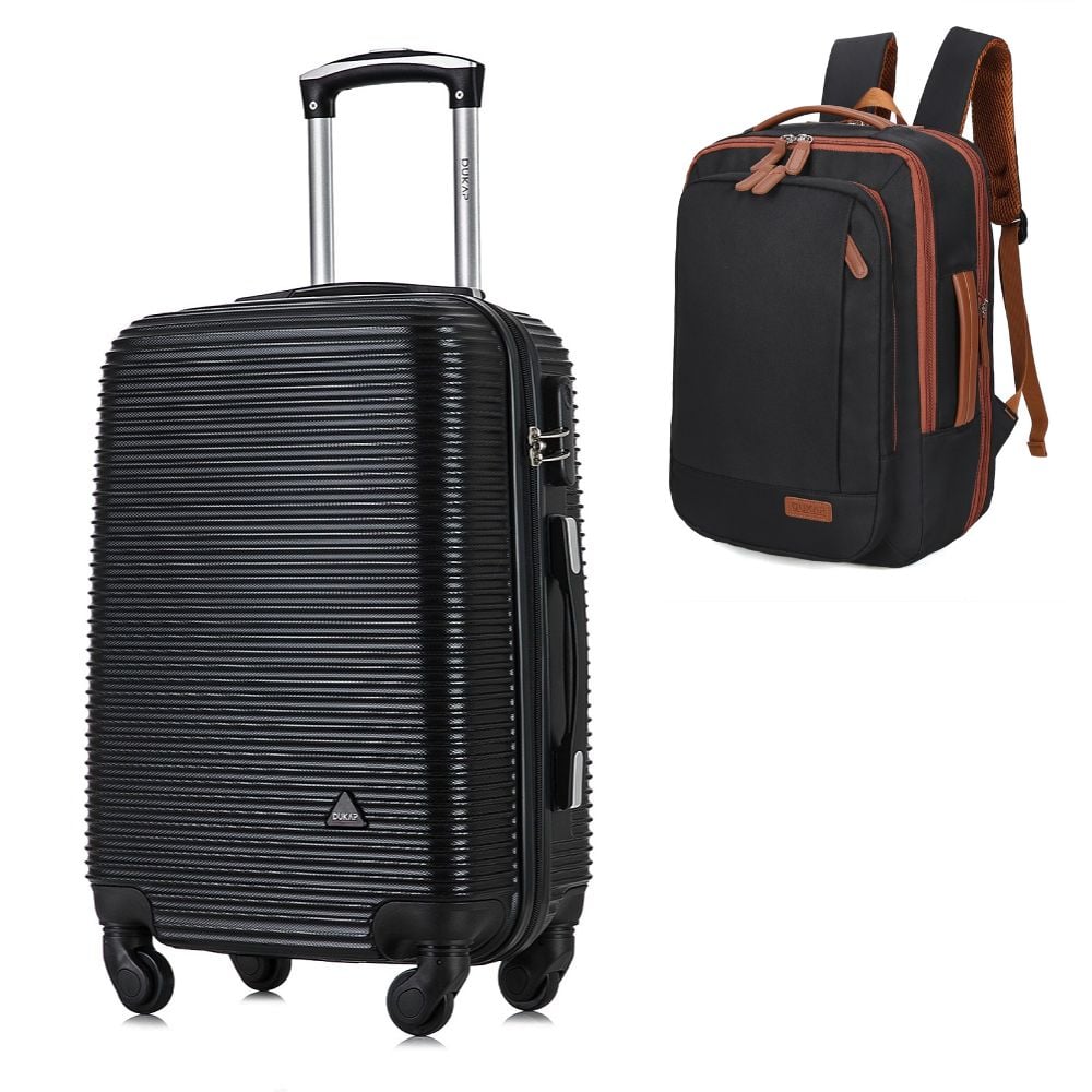 MALETA CABINERA ROYAL NEGRO Y MOCHILA PORTALAPTOP X-MAX NEGRO - 1