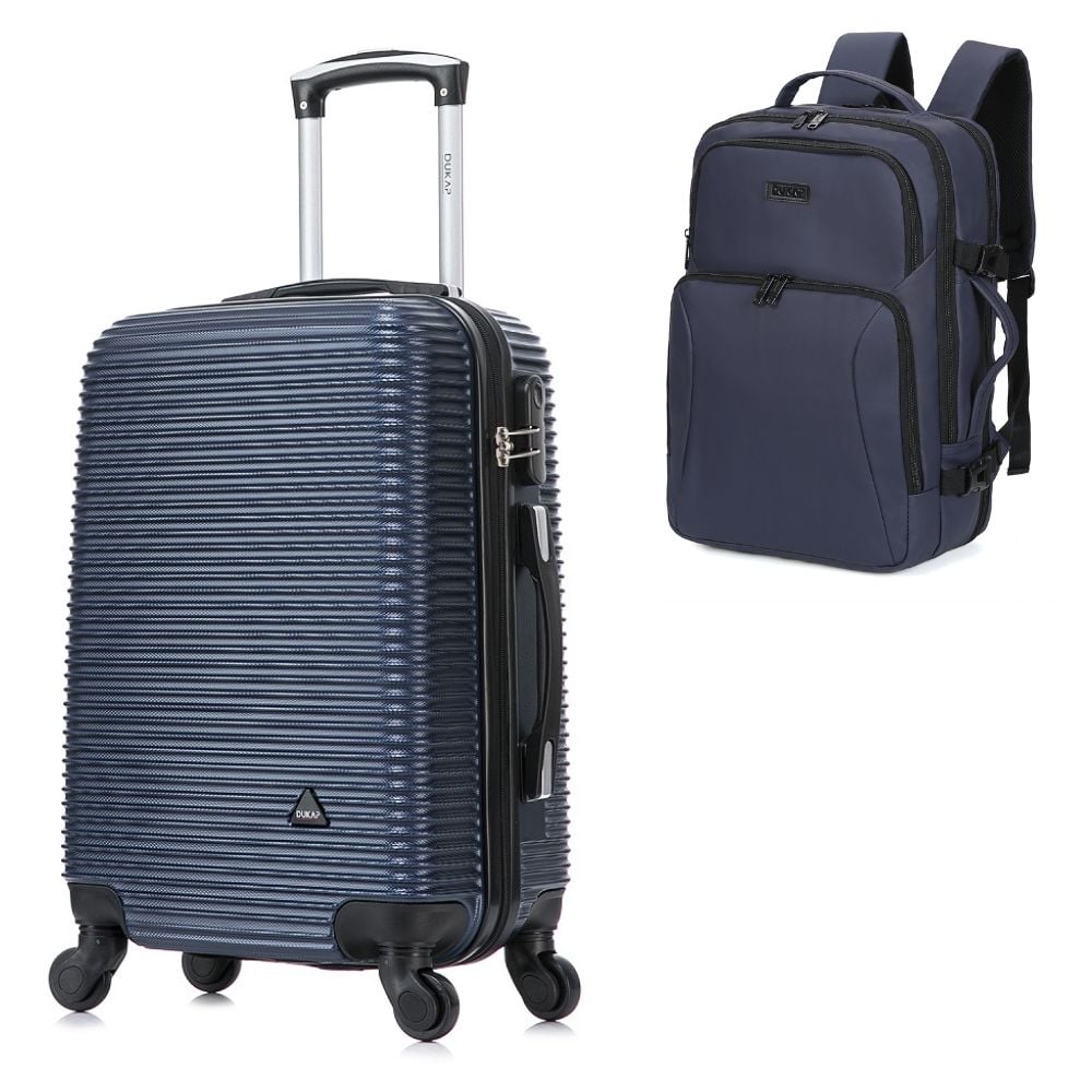 MALETA CABINERA ROYAL AZUL Y MOCHILA PORTALAPTOP 1901 AZUL - 1