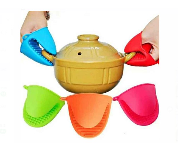 PACK X2 GUANTES PARA HORNO DE SILICONA MANOPLAS PARA COCINA - 2
