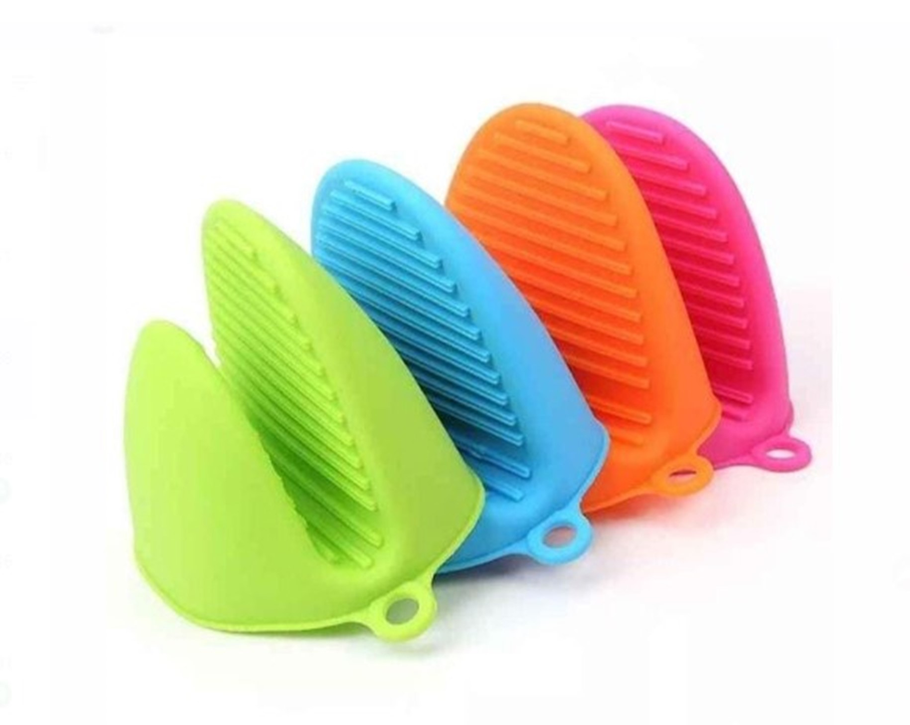 PACK X2 GUANTES PARA HORNO DE SILICONA MANOPLAS PARA COCINA - 6