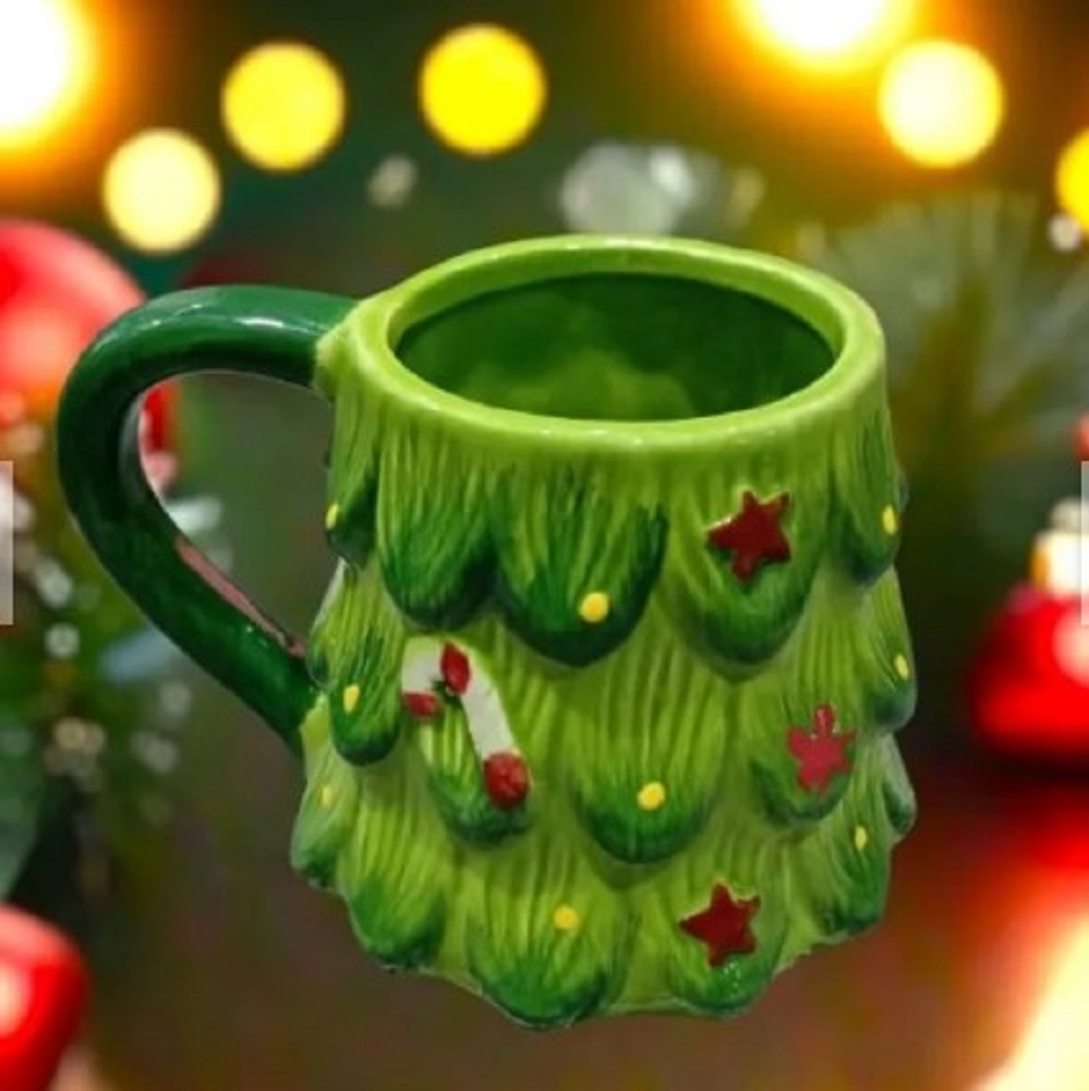 TAZA NAVIDEÑA MODELO ARBOLITO A1 PREMIUN - 2