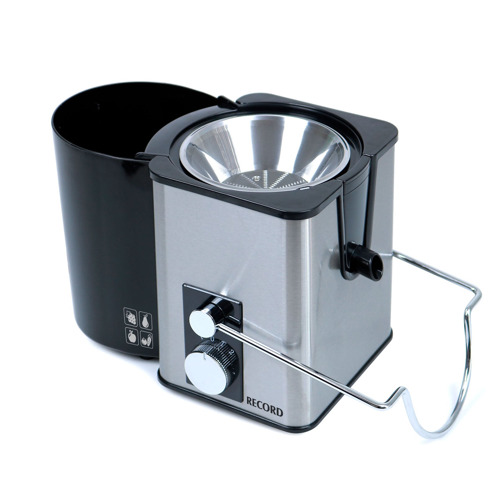 EXTRACTOR DE JUGO RECORD INOX NEGRO - 2