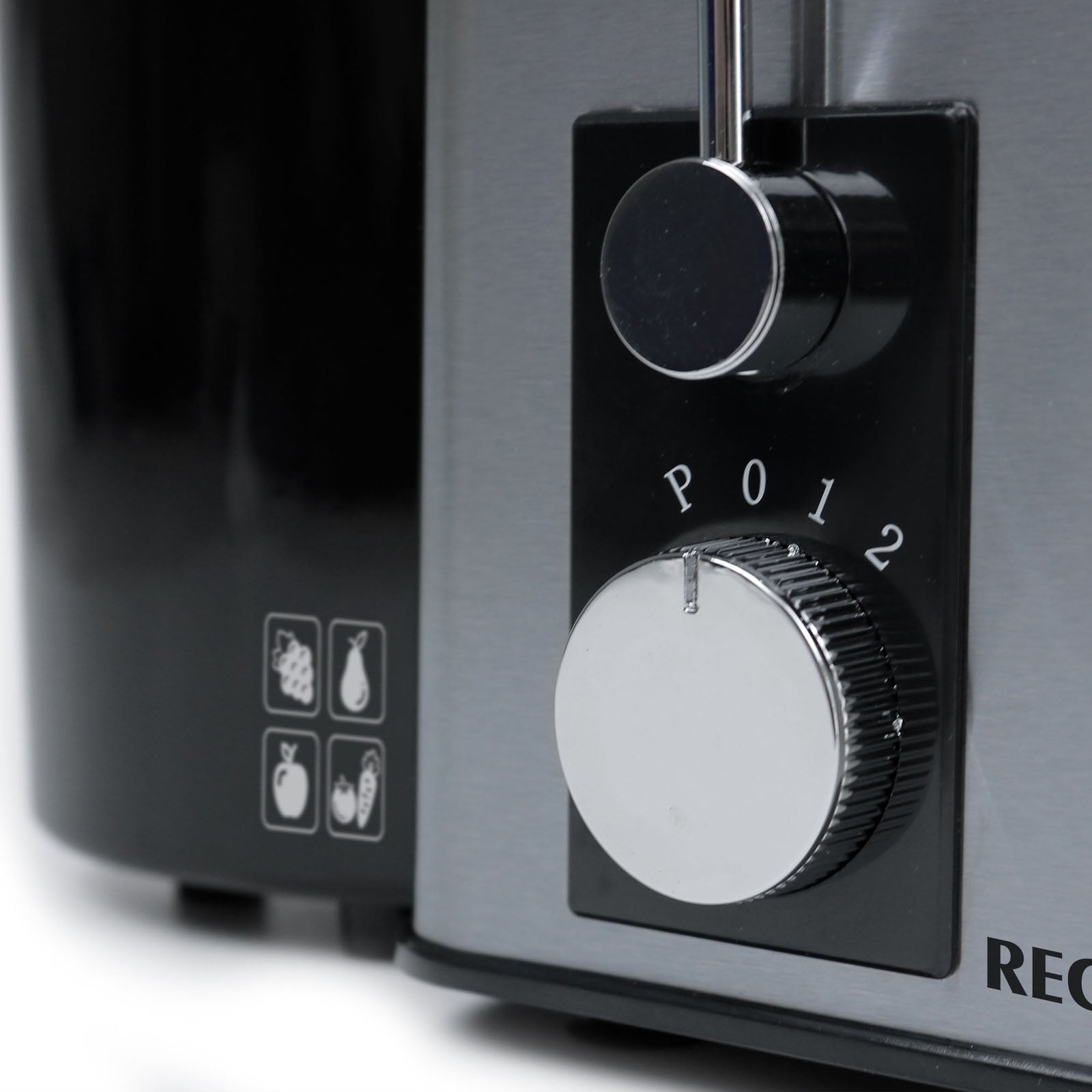 EXTRACTOR DE JUGO RECORD INOX NEGRO - 3