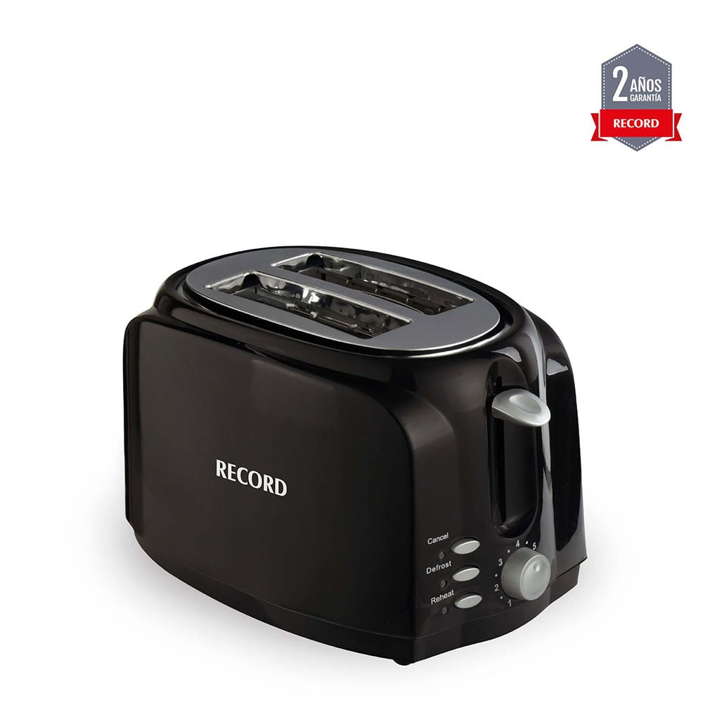 TOSTADOR DE PAN RECORD 600W NEGRO - 1