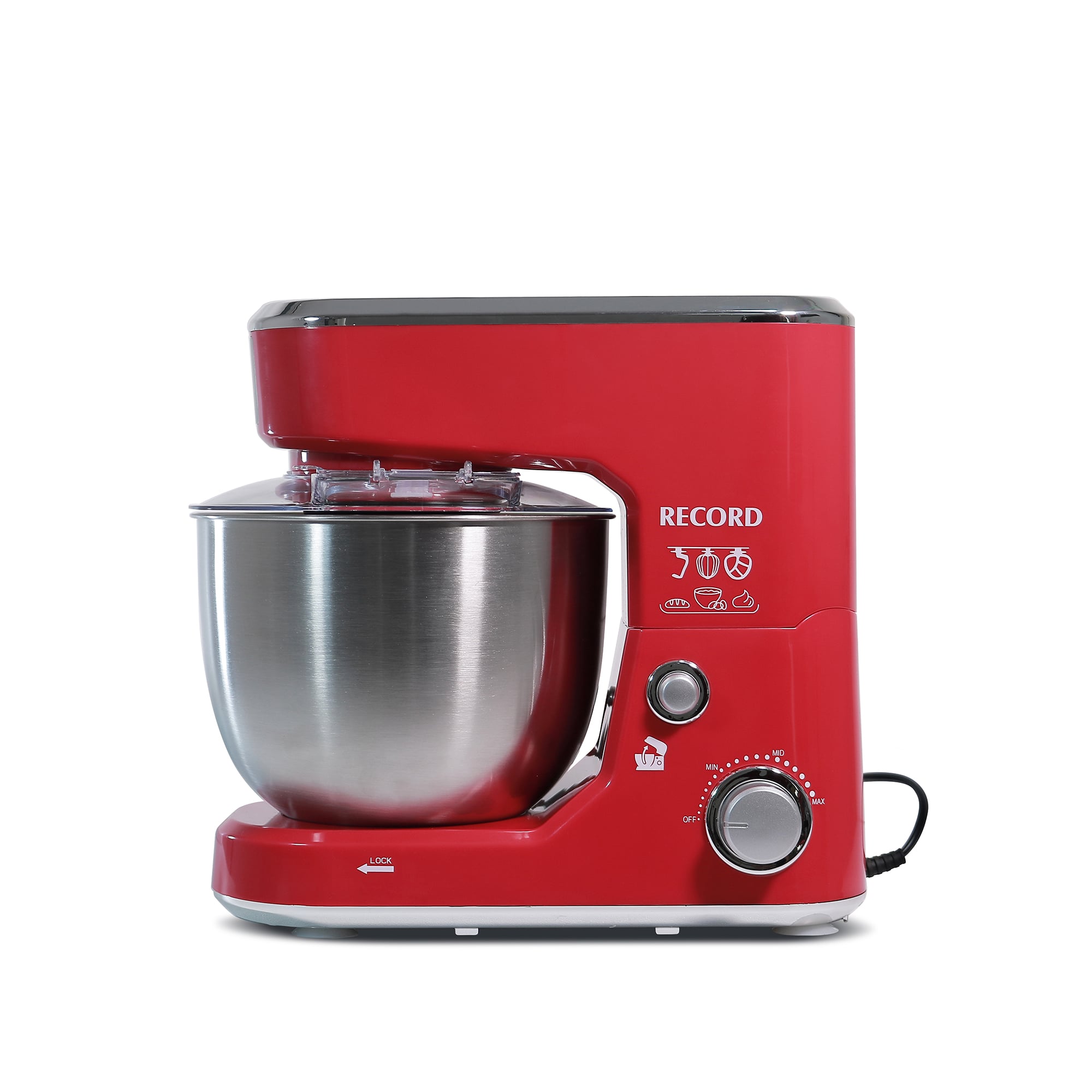 BATIDORA DE PEDESTAL RECORD INOX 5L ROJO - 4