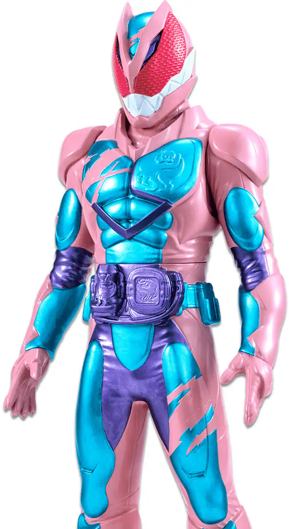 FIGURA COLECCIONABLE BANDAI DE SOFT VINYL HEROES KAMEN R REVI REX GENOM - 4