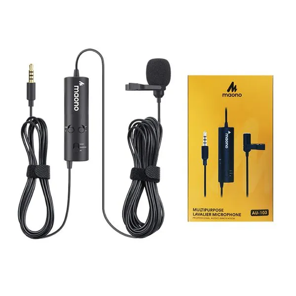 MICRÓFONO JACK 3.5 MM MAONO LAVALIER PB OUTPUT AU-103 MULTICOLOR - 4
