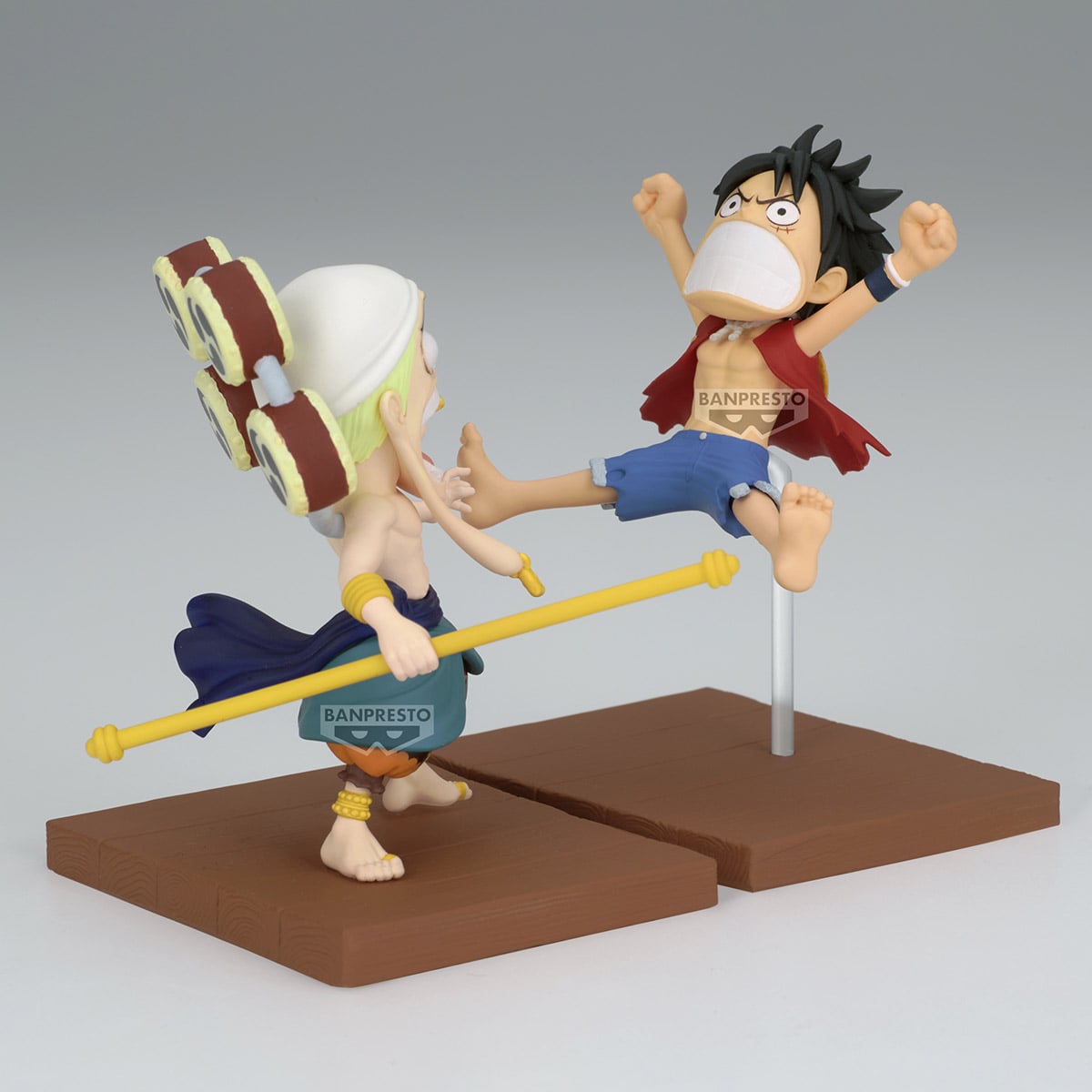FIGURA COLECCIONABLE DE ONE PIECE WCF LOG STORIES LUFFY/ENEL - 2